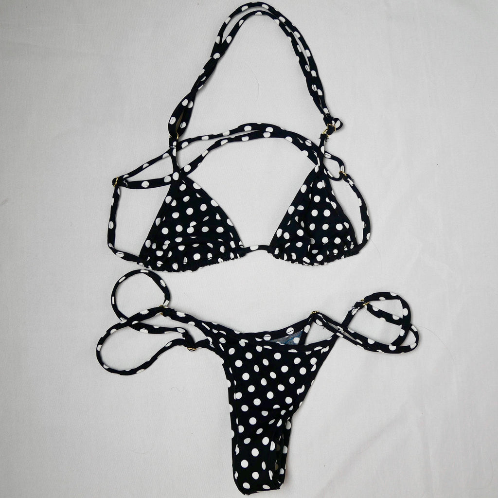 Polka dot Triangle Adjustable Bikini