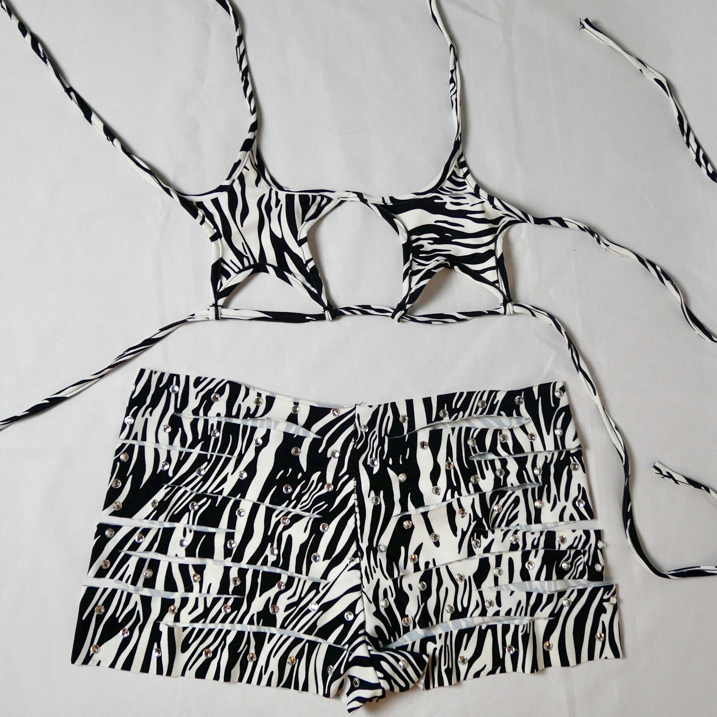 Star Top Slit Short Stripper/Bottlegirl Outfit