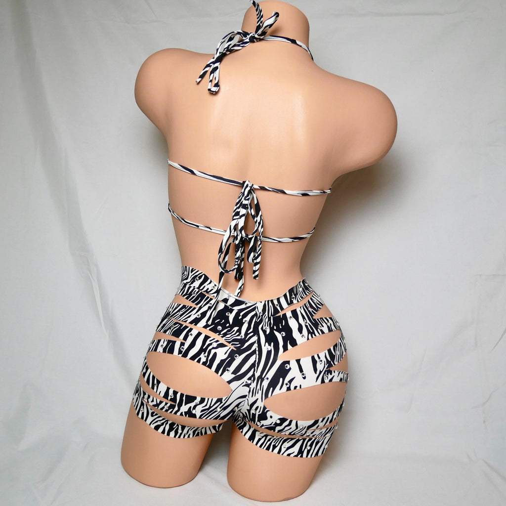 Star Top Slit Short Stripper/Bottlegirl Outfit