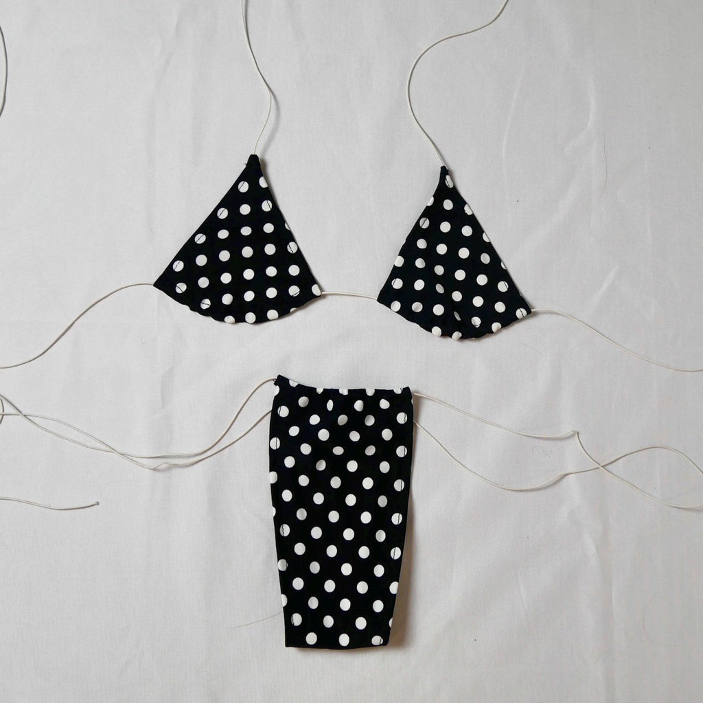 Polka dot Triangle Floss Bikini