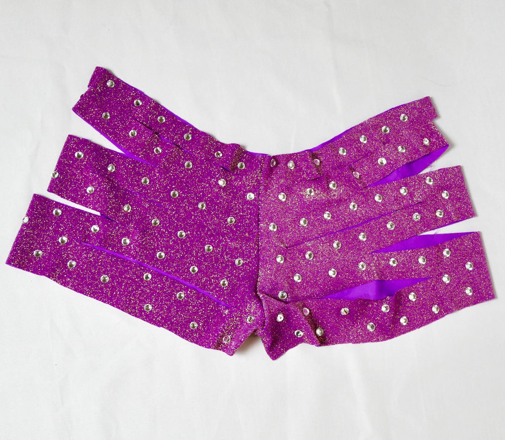 Purple Star Top and Slit Shorts Stripper/Bottlegirl Outfit