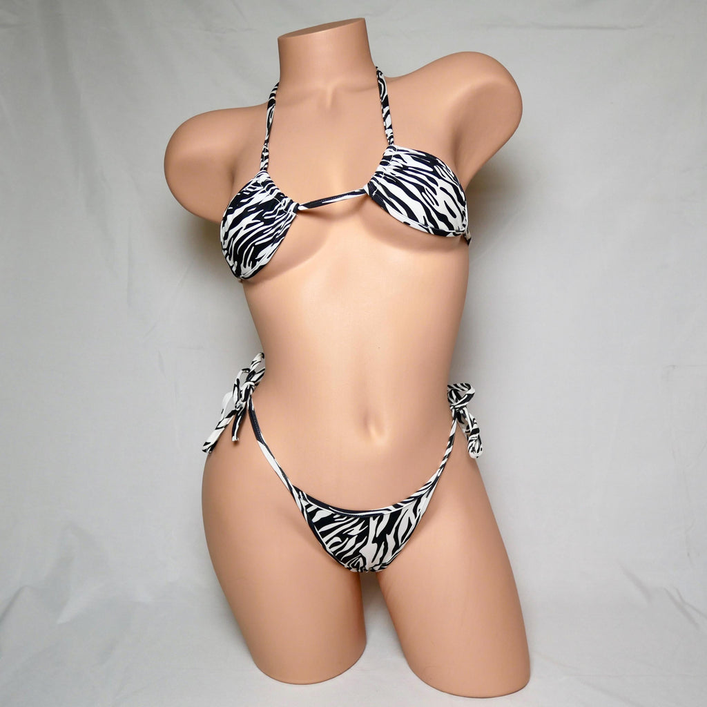 Zebra Print Triangle Bikini