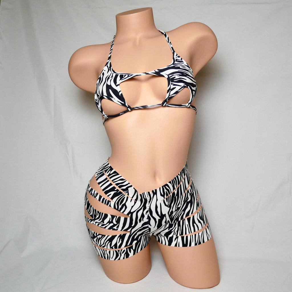 Star Top Slit Short Stripper/Bottlegirl Outfit